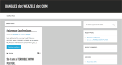 Desktop Screenshot of bangles.weazele.com